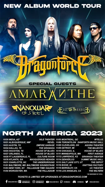 dragonforce tour setlist