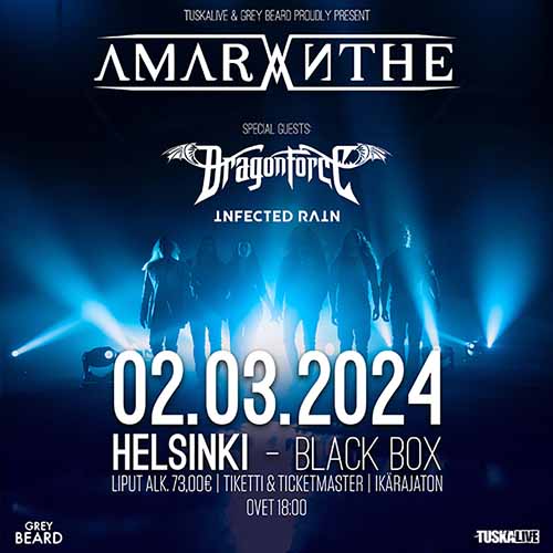 HELSINKI SHOW ADDED WITH AMARANTHE | DragonForce